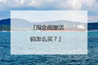 淘金阁激活码怎么买?