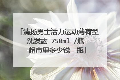 清扬男士活力运动薄荷型洗发露 750ml /瓶 超市里多少钱一瓶