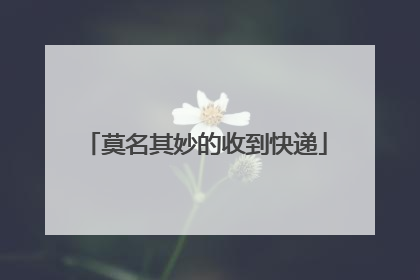 莫名其妙的收到快递