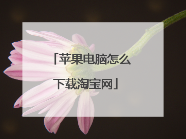 苹果电脑怎么下载淘宝网