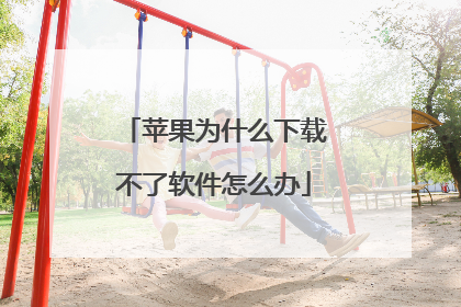 苹果为什么下载不了软件怎么办