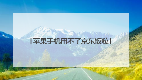 苹果手机用不了京东饭粒