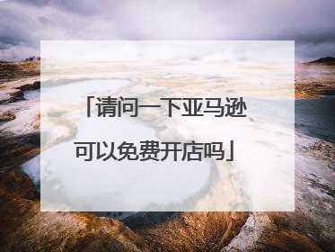 请问一下亚马逊可以免费开店吗