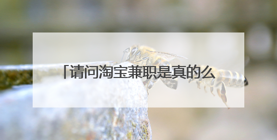 请问淘宝兼职是真的么？打字兼职靠谱么？