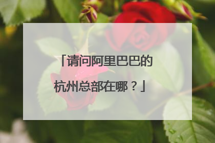 请问阿里巴巴的杭州总部在哪?