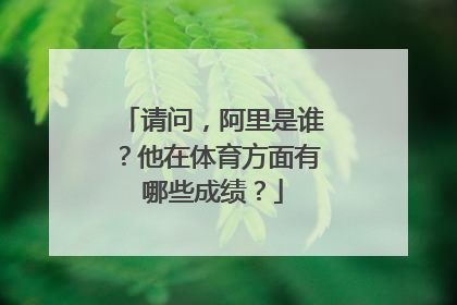 请问，阿里是谁？他在体育方面有哪些成绩？