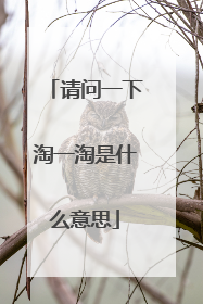 请问一下淘一淘是什么意思