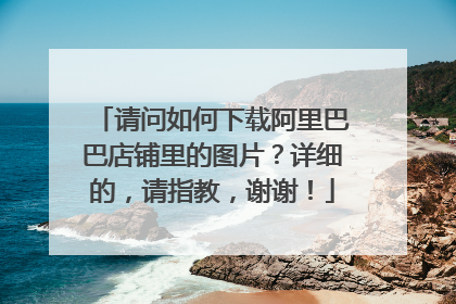 请问如何下载阿里巴巴店铺里的图片?详细的,请指教,谢谢!