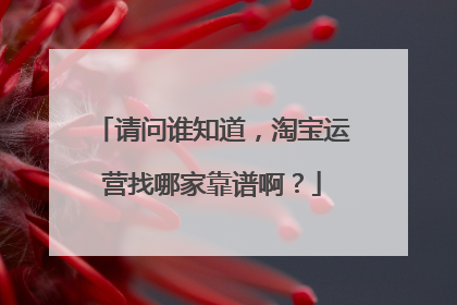 请问谁知道,淘宝运营找哪家靠谱啊?