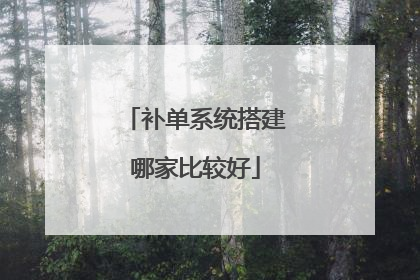 补单系统搭建哪家比较好