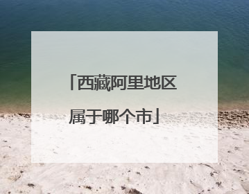 西藏阿里地区属于哪个市