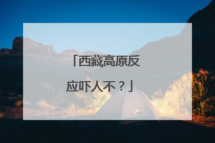 西藏高原反应吓人不?