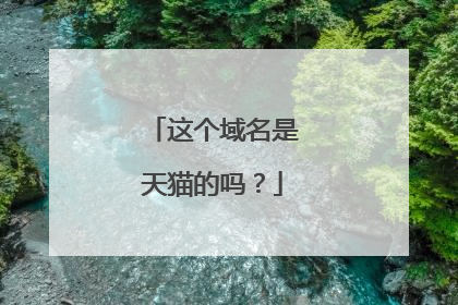 这个域名是天猫的吗?