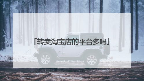 转卖淘宝店的平台多吗