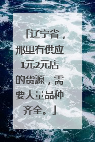 辽宁省,那里有供应1元2元店的货源,需要大量品种齐全。