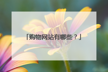 购物网站有哪些?