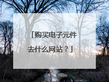 购买电子元件去什么网站?