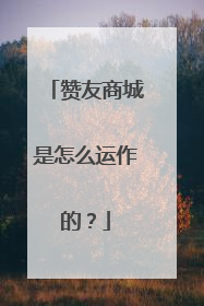 赞友商城是怎么运作的?