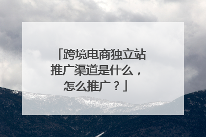 跨境电商独立站推广渠道是什么,怎么推广?