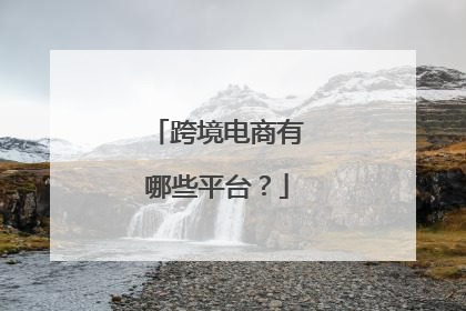 跨境电商有哪些平台？