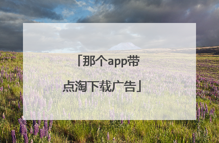 那个app带点淘下载广告
