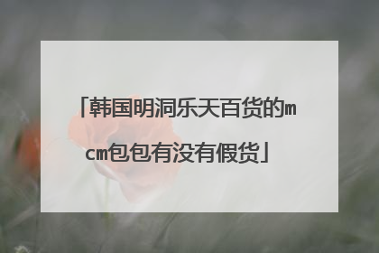 韩国明洞乐天百货的mcm包包有没有假货