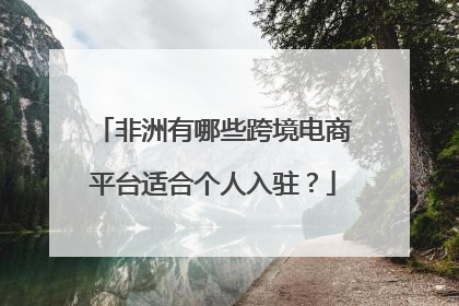 非洲有哪些跨境电商平台适合个人入驻?