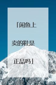 闲鱼上卖的鞋是正品吗