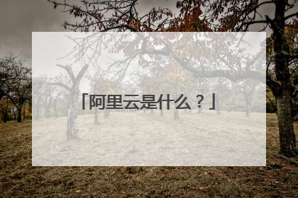 阿里云是什么?