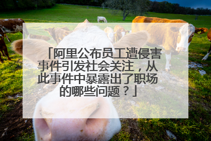 阿里公布员工遭侵害事件引发社会关注，从此事件中暴露出了职场的哪些问题？