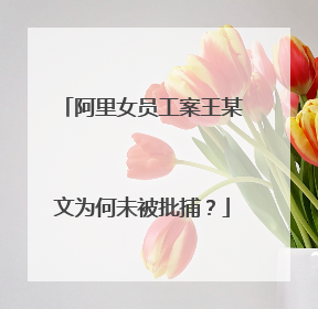 阿里女员工案王某文为何未被批捕?