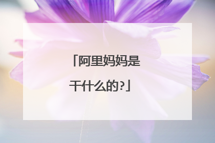 阿里妈妈是干什么的?