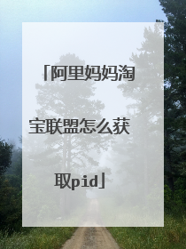阿里妈妈淘宝联盟怎么获取pid