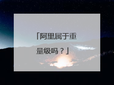 阿里属于重量级吗?