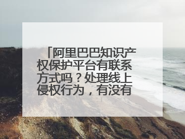 阿里巴巴知识产权保护平台有联系方式吗?处理线上侵权行为,有没有淘宝小二,或是审核部门的电话?