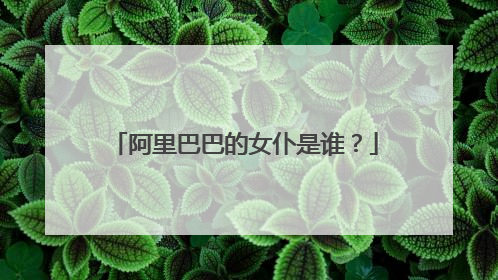 阿里巴巴的女仆是谁?