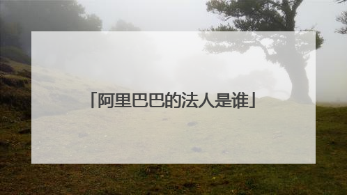 阿里巴巴的法人是谁