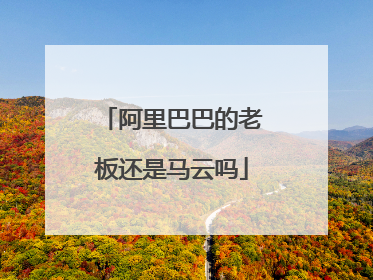 阿里巴巴的老板还是马云吗