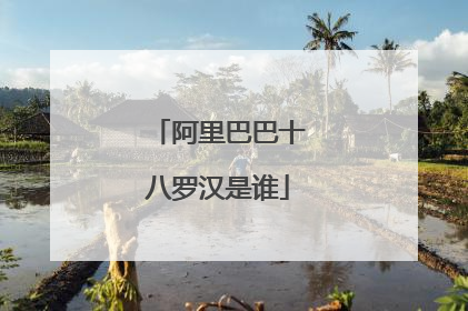 阿里巴巴十八罗汉是谁