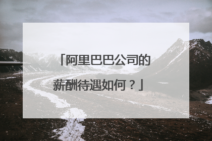阿里巴巴公司的薪酬待遇如何?