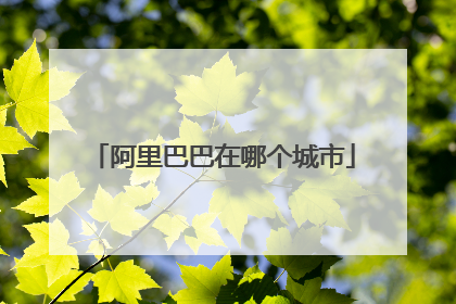 阿里巴巴在哪个城市
