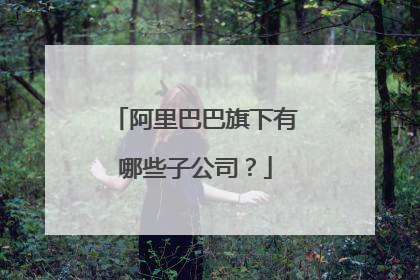 阿里巴巴旗下有哪些子公司?