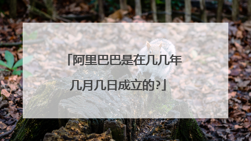 阿里巴巴是在几几年几月几日成立的?