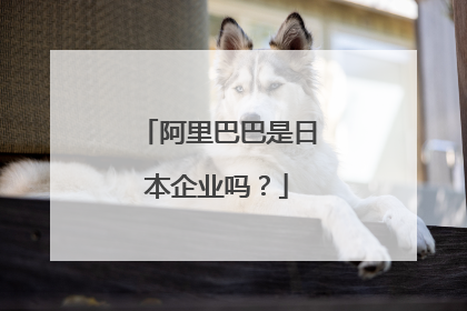 阿里巴巴是日本企业吗?
