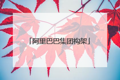 阿里巴巴集团构架