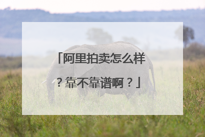 阿里拍卖怎么样?靠不靠谱啊?
