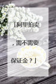 阿里拍卖,需不需要保证金?