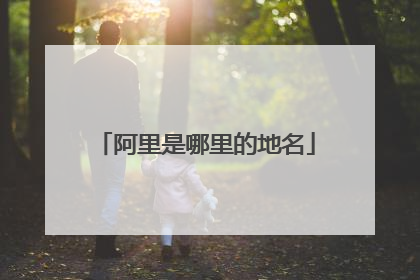 阿里是哪里的地名