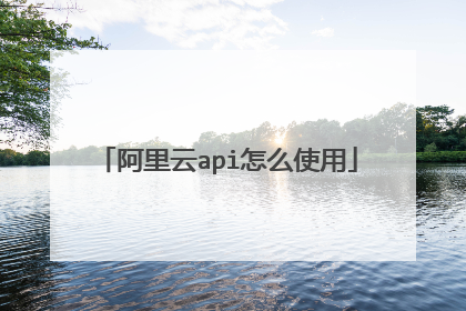 阿里云api怎么使用