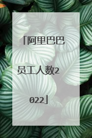 阿里巴巴员工人数2022